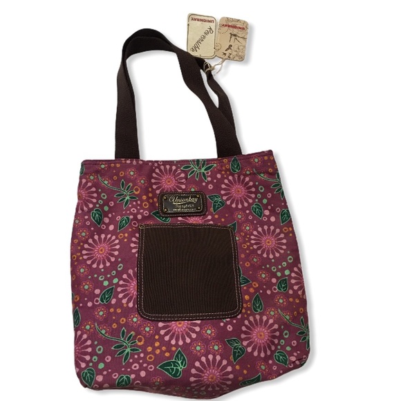 UNIONBAY Handbags - NWT Vintage 90’s Unionbay Canvas Paisley Tote Bag Reversible